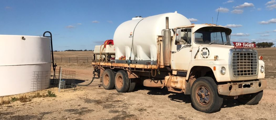 Coerco liquid fertiliser transport tank on a trailer