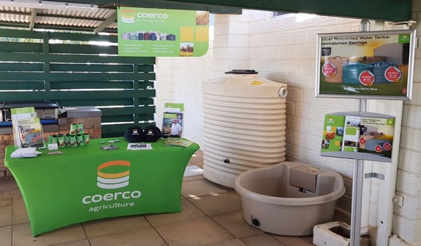 Coerco stand and products on display at the Agronomy Update