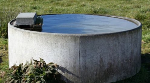 concrete livestock trough