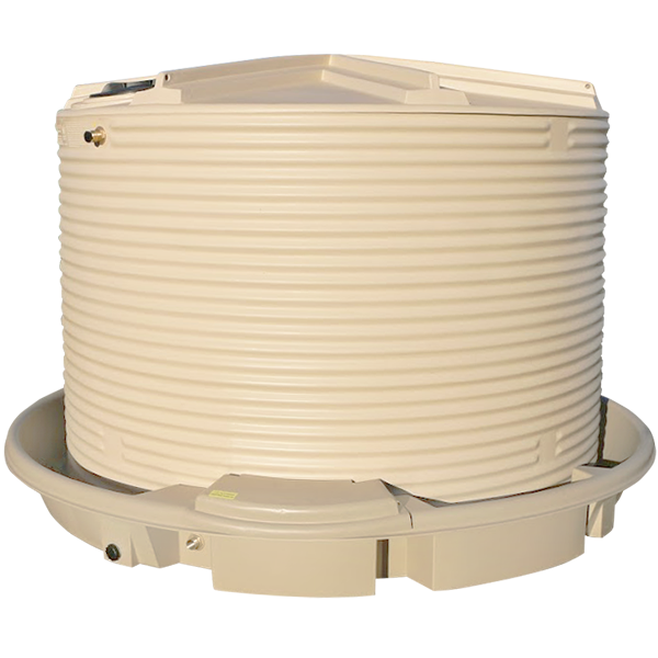 <p><strong>10,000 Litre (2,200 Gallon) Poly Cup & Saucer Tank</strong></p>