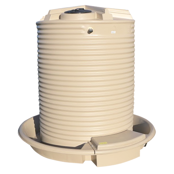 <p><strong>2,700 Litre (600 Gallon) Poly Cup & Saucer Tank</strong></p>