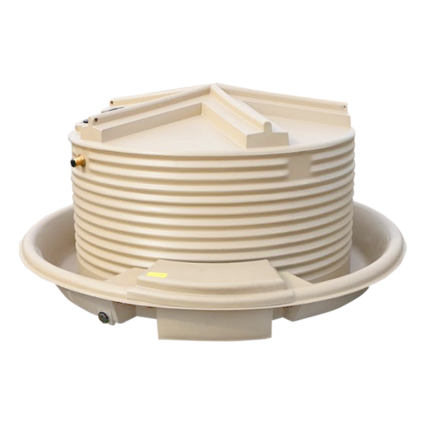 <p><strong>3,000 Litre (700 Gallon) Poly Cup & Saucer Tank</strong></p>