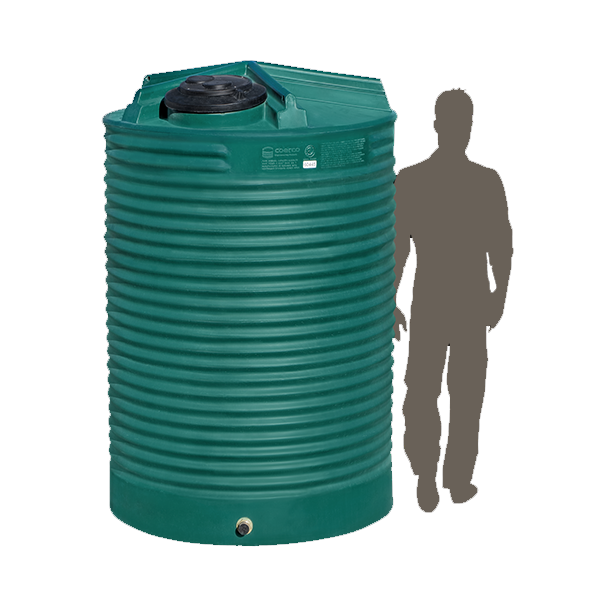 <p> <strong>2,500 Litre (550 Gallon) Corrugated Poly Water Tank</strong> </p>
