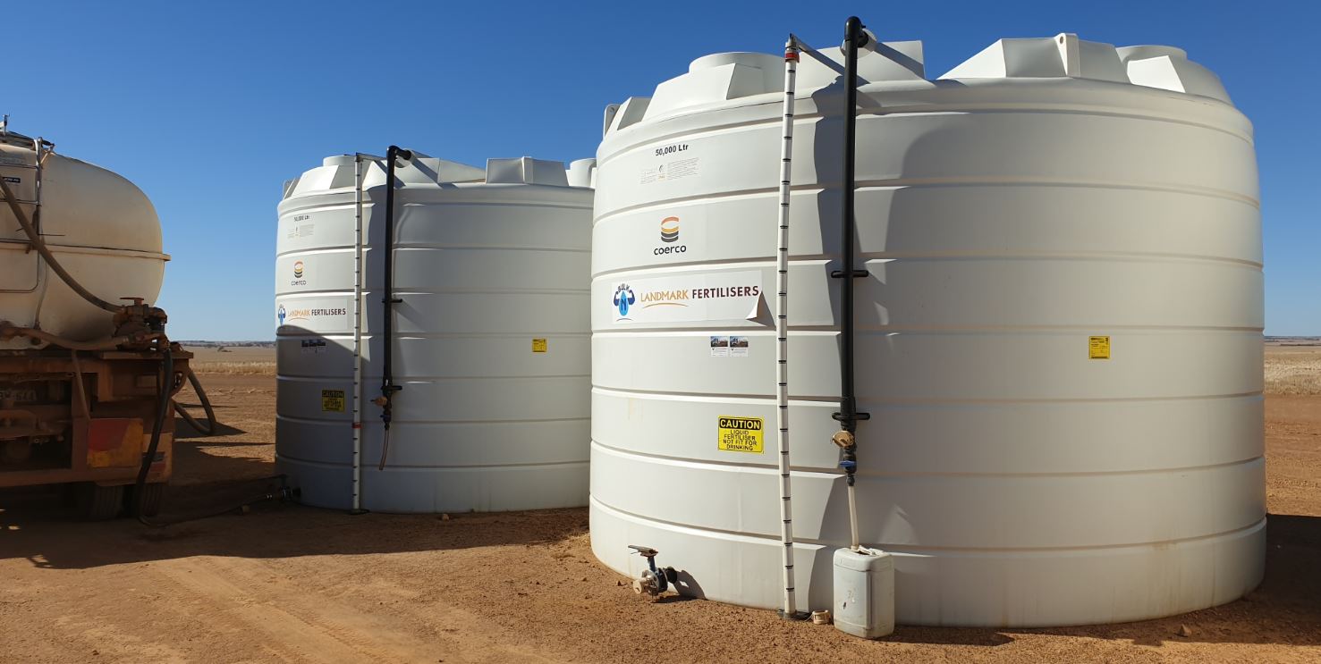 Coerco Liquid fertiliser storage tanks