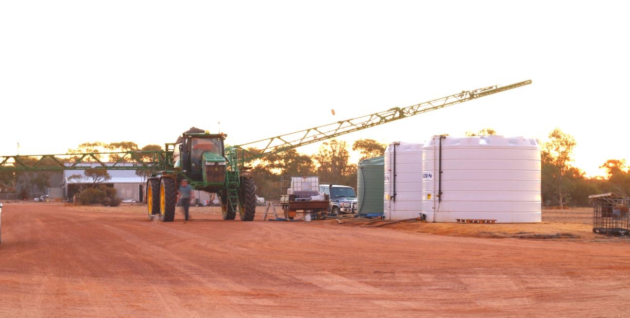 Coerco liquid fertiliser storage tanks on farm-1